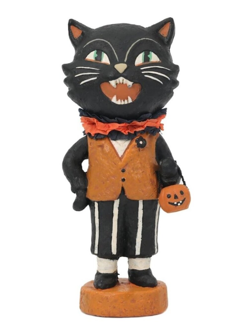 NWT Retro Black Cat Figure Halloween Decoration MCM Vintage Ashland Michael's